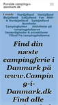 Mobile Screenshot of camping-i-danmark.dk