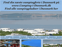 Tablet Screenshot of camping-i-danmark.dk
